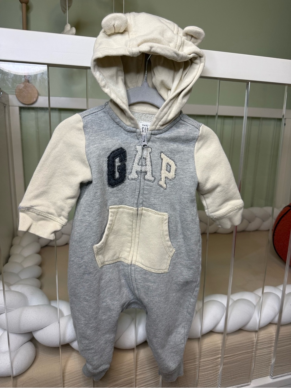 GAP Hooded Baby Footie with Ear Hood